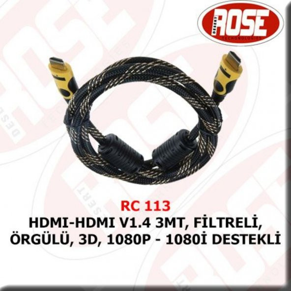 Rc-113 Hdmı Hdmı 3Mt Kablo ürün görseli 1