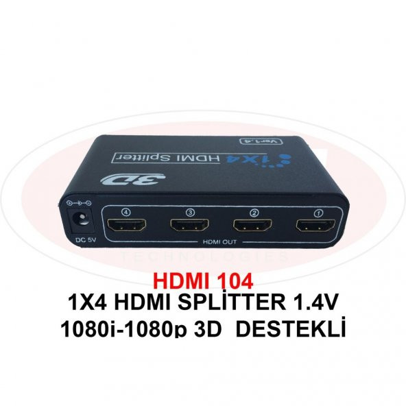 1/4 Hdmı Splitter ürün görseli 1