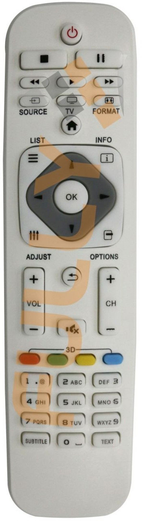 Philips L1120 Lcd Kumandası Beyaz ürün görseli 1
