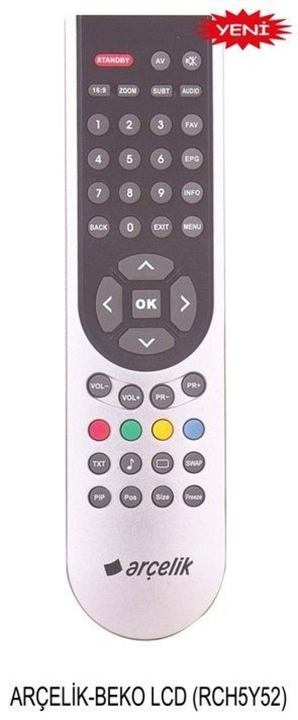 Arçelik-Beko Lcd Tv Kumandası Siyah-Gri ürün görseli 1