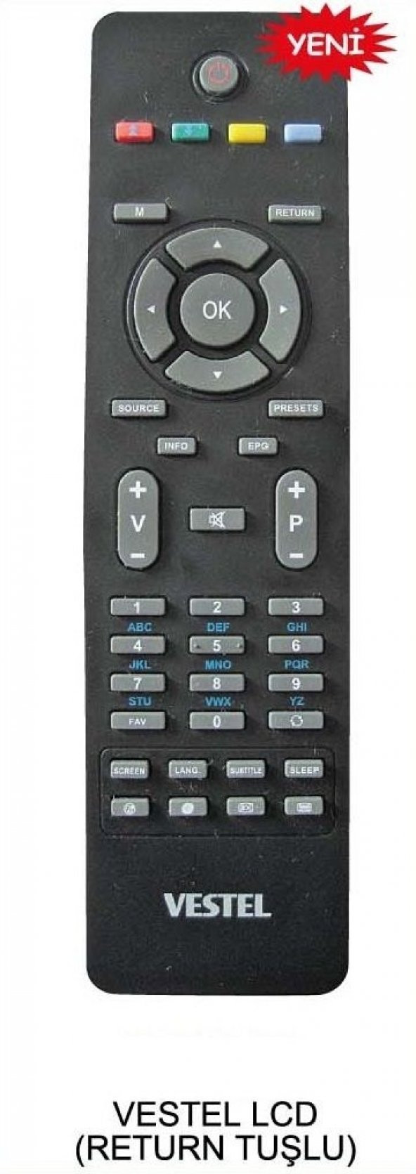 Return Tuşlu Vestel Lcd Kumandası ürün görseli 1