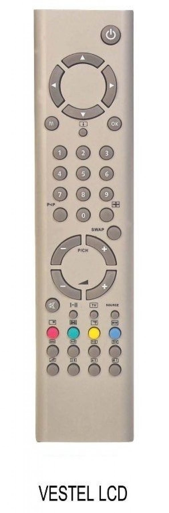 Vestel Led Lcd Tv Kumandası Gri ürün görseli 1