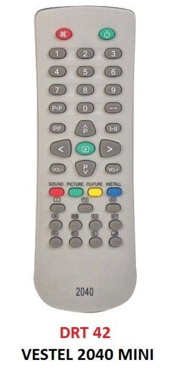 Vestel 2040 Mini Tv Kumandası ürün görseli 1