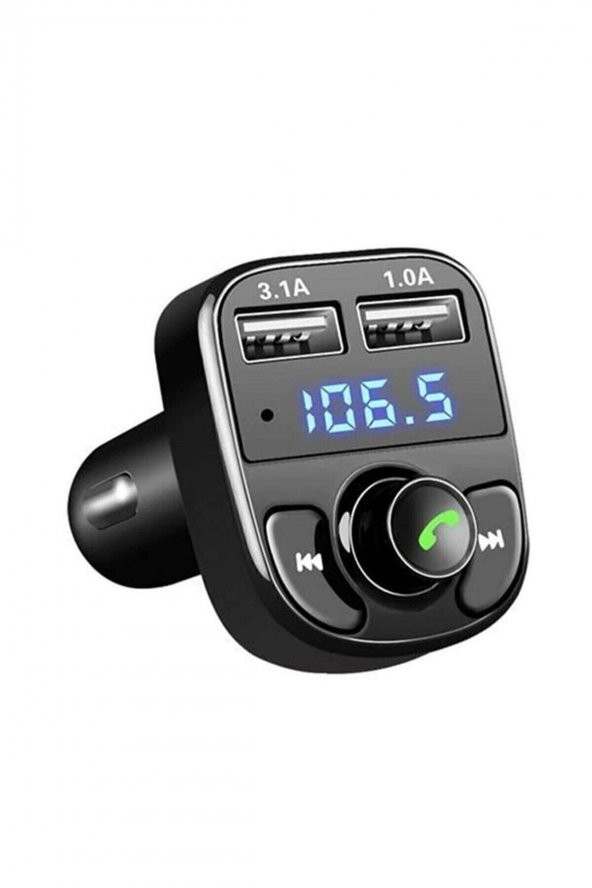 Car X8 Araç Fm Bluetooth Usb Mp3 Sd Kart Çakmaklık Girişli Oto Müzik Çalar Kiti Kablosuz ürün görseli 1