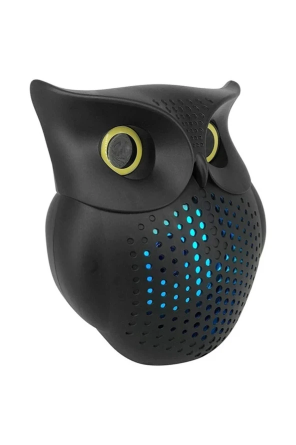 Mini Ses Bombası Baykuş Led Işıklı Taşınabilir Kablosuz Bluetooth Hoparlör ürün görseli 1