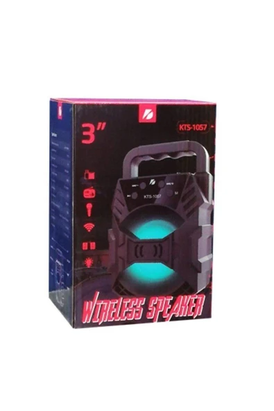 Torima Kts-1057 Işıklı Bluetooth Hoparlör Siyah - Resim 3