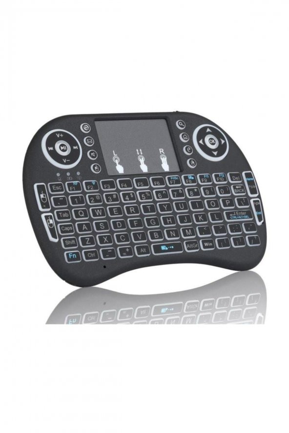 POLYGOLD Işıklı Mini Klavye Mouse Smart Tv Box Pc Şarjlı Pg-8035 - Resim 2