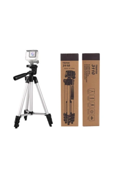 SHOPLİNE 3110 Tripod Profesyonel Fotoğraf Kamera Tripot Telefon Tutucu ürün görseli 1