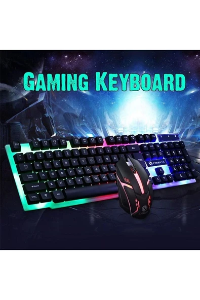 Polygod Rgb Oyuncu Klavye Ve Mouse Set.. - Resim 4