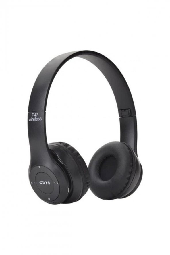 P47 Kulak Üstü Kablosuz Bluetooth Aux ve Hafıza Kartı Girişli Kulaklık ürün görseli 1