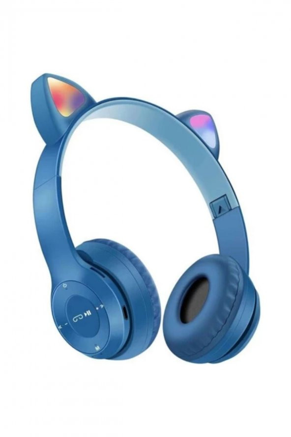 BLUE İNTER Int P47m Bluetooth Cat Kablosuz Kulaküstü Katlanabilir Kedi Kulaklık ürün görseli 1