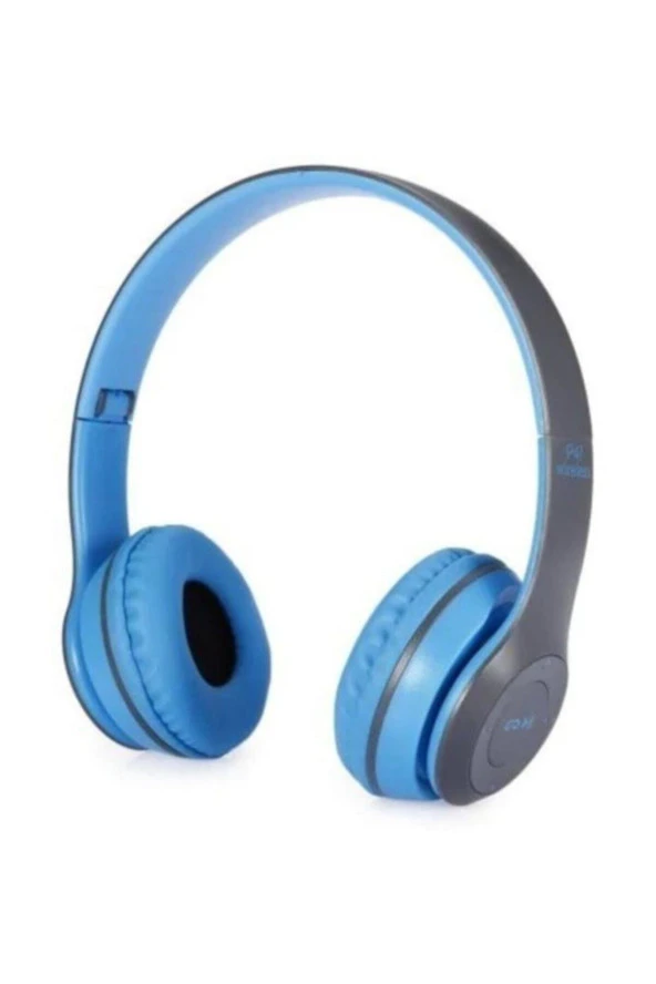 POLYGOLD Katlanabilir Bluetooth Kablosuz Oyuncu Kulaklığı P47 Mavi Aa76 ürün görseli 1