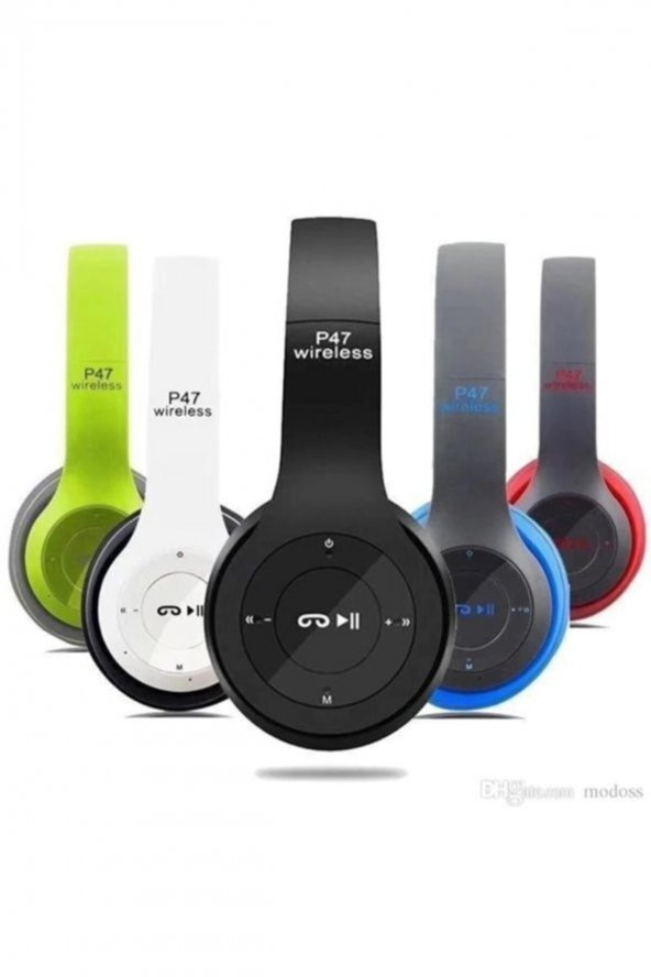 BLUE İNTER P47 Wıreless 5.0 Bluetooth Kablosuz Kulaklık - Resim 2