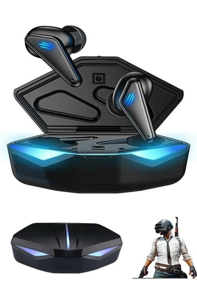 POLYGOLD K-55 True Kablosuz Oyuncu Kulaklığı Işıklı Kulakiçi Bluetooth Kulaklık 5.0 ürün görseli 1