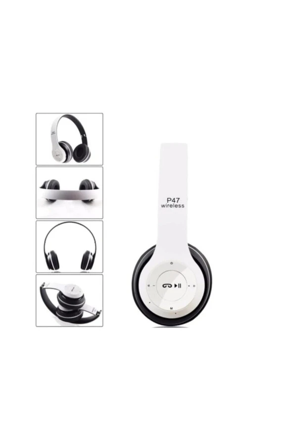 P47 Polygold P47 Extra Bass Kablosuz Bluetooth Kulaklık 5.0+edr Radyo Polygold ürün görseli 1