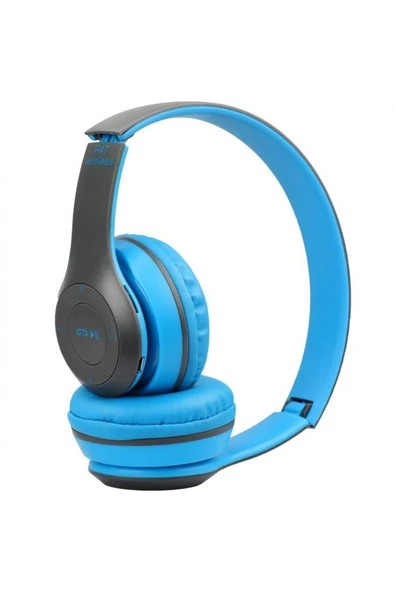 PiyasaSepeti P47 Kulaküstü Bluetooth Kulaklık 5.0+edr Mavi ürün görseli 1