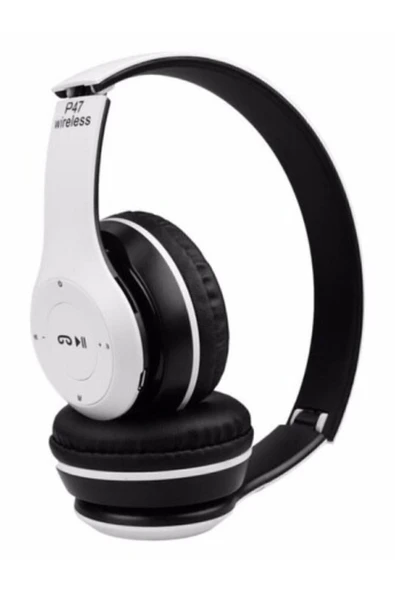 BLN Renk Seçenekleri Ile P47 Wireless 5.0 Edr Mat Beyaz/ Bluetooth Kablosuz Mp3 Çalar Kulaklık P47 ürün görseli 1