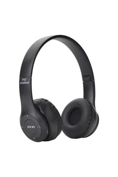 AbaTech P47 5.0+edr Wireless Headphones Siyah Bluetooth Kulaklık ürün görseli 1