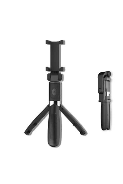 Tripod Bluetooth Kumandalı Kablosuz Selfie Çubuğu Monopod Bluetooth Kumandalı Kablosuz Selfie Stick ürün görseli 1