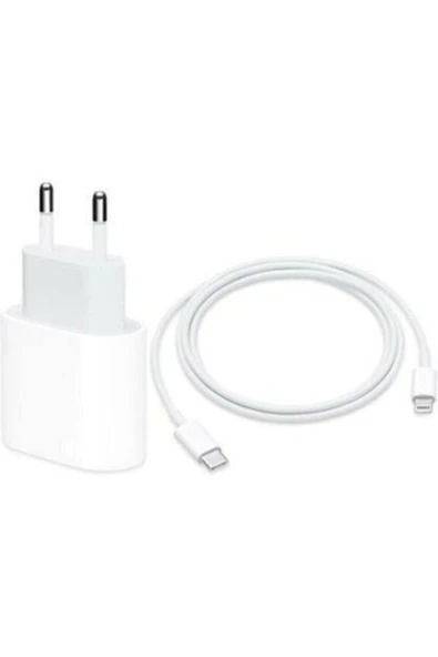 İNCİFEM Apple Iphone Uyumlu 11-11 Pro Max 12-12 Pro Hızlı Şarj Aleti Seti 20w Adaptör Usb C 1m Kablo Beyaz ürün görseli 1