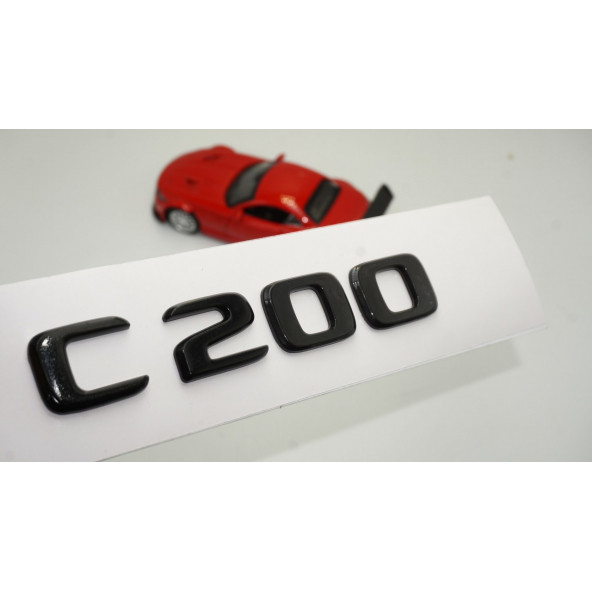 C 200 Bagaj Parlak Siyah ABS 3M 3D Yazı Logo ürün görseli 1