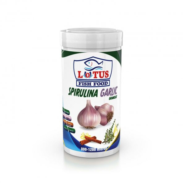 Lotus Spırulına Garlıc Granulat 250 ml ürün görseli 1