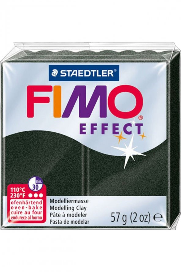Fimo Effect Polimer Kil 57gr. Pearl Black Sedefli Siyah ürün görseli 1