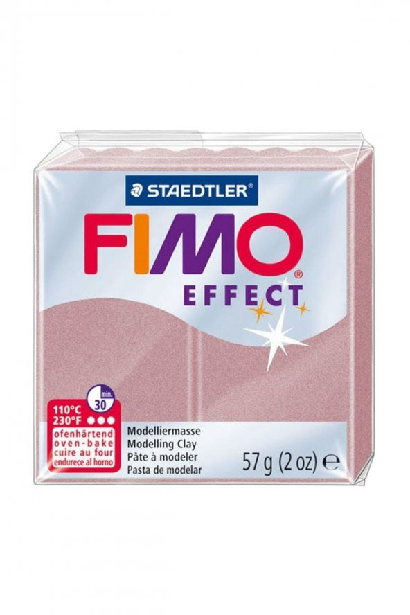 Fimo Effect Polimer Kil 57gr. Pearl Rose Altın ürün görseli 1