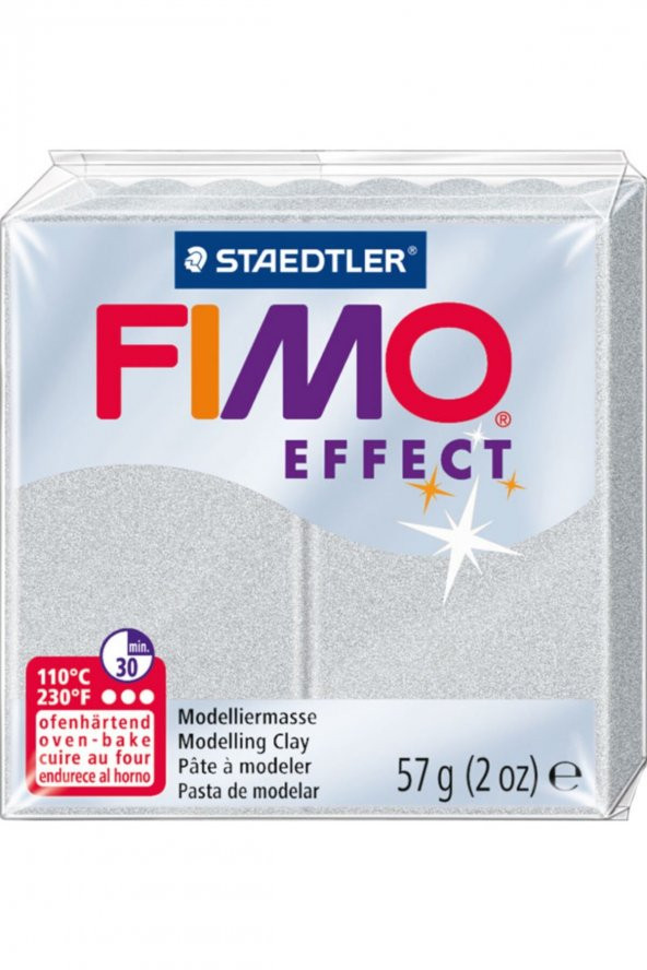 Fimo Effect  8020-817 Modelleme Kili 57 Gram Sedefli Gümüş ürün görseli 1