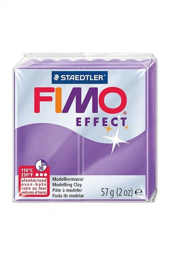 Fimo Effect Polimer Kil 57gr. Translucent Purple ürün görseli 1