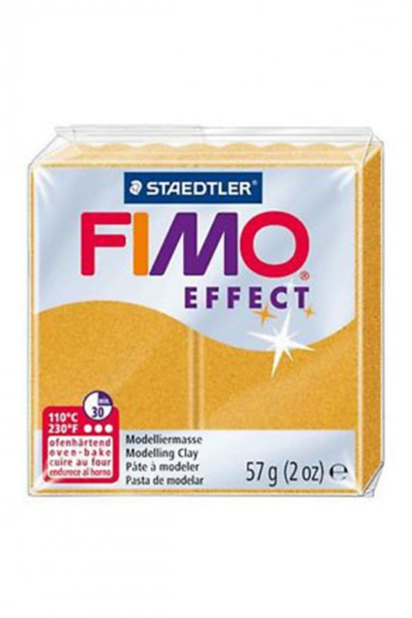 Fimo Effect Polimer Kil 57gr. Glitter Gold Yaldızlı Altın ürün görseli 1