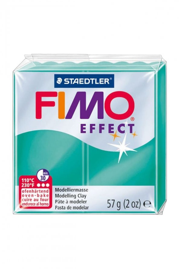 Fimo Effect Polimer Kil 57gr. Green Vert Şeffaf Yeşil ürün görseli 1