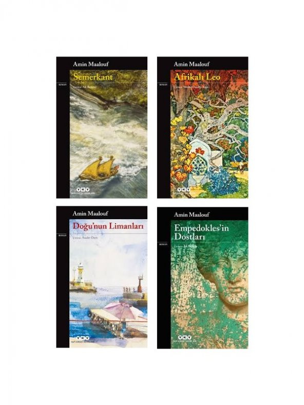 Amin Maalouf 4 Kitap Set - Semerkant - Afrikalı Leo - Doğunun Limanları - Empedoklesin Dostları ürün görseli 1