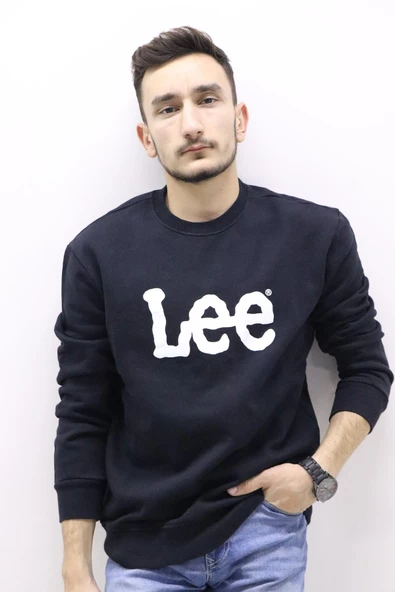 Lee L80XTJ01 Erkek Siyah Sweatshirt - Resim 2