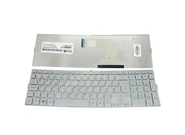 ACER AS5943 5943G AS8943 8943G Notebook Klavyesi Gri TR ürün görseli 1