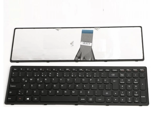 Lenovo ideaPad S500 Type 20248, 6557 Notebook Klavye (Siyah TR) ürün görseli 1