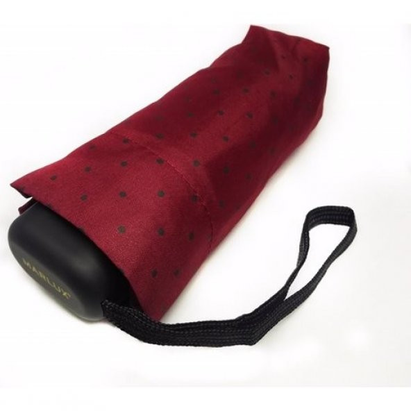 Bordo Mini Cep Boy Şemsiye 17 Cm - Resim 2