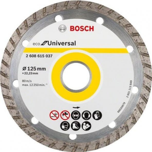 Bosch Eco Universal Turbo  Elmas Kesme 125 MM 2.608.615.037 ürün görseli 1