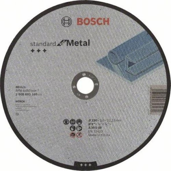 Bosch Metal Kesme Standart 230x3 MM 2.608.603.168 ürün görseli 1