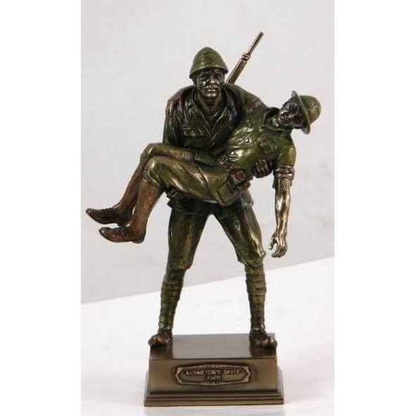 WISE Veronese Serisi-MEHMETCIGE SAYGI ANITI BRONZ-18*12*12 CM. ürün görseli 1