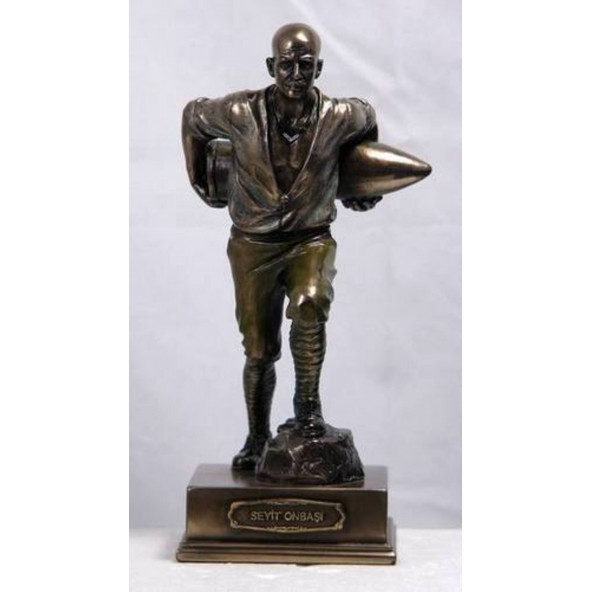 WISE Veronese Serisi-WISE SEYIT ONBASI BRONZ-18*8,5*8,5 CM. ürün görseli 1