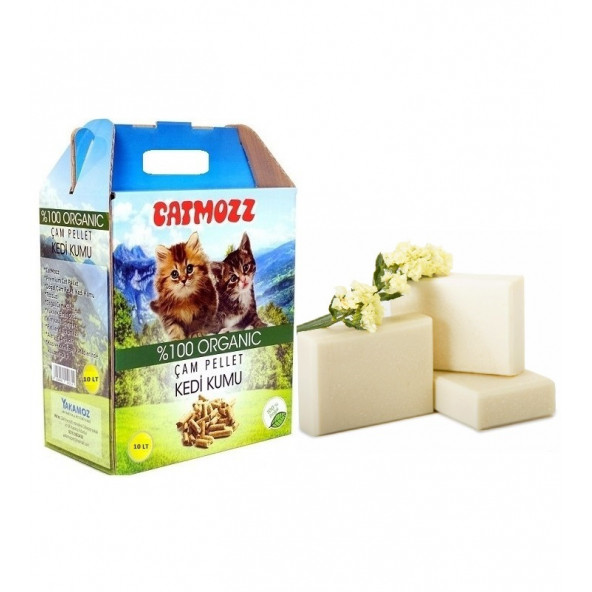 CatMozz Pacific Doğal Organik Çam Peleti Kedi Kumu Sabun Kokulu 10 Lt ürün görseli 1
