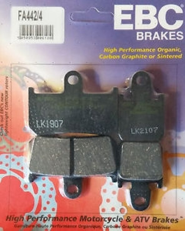 2007-2014 Yamaha Yzf R1 Ön Fren Balatası Ebc Fa442/4 Bala ürün görseli 1