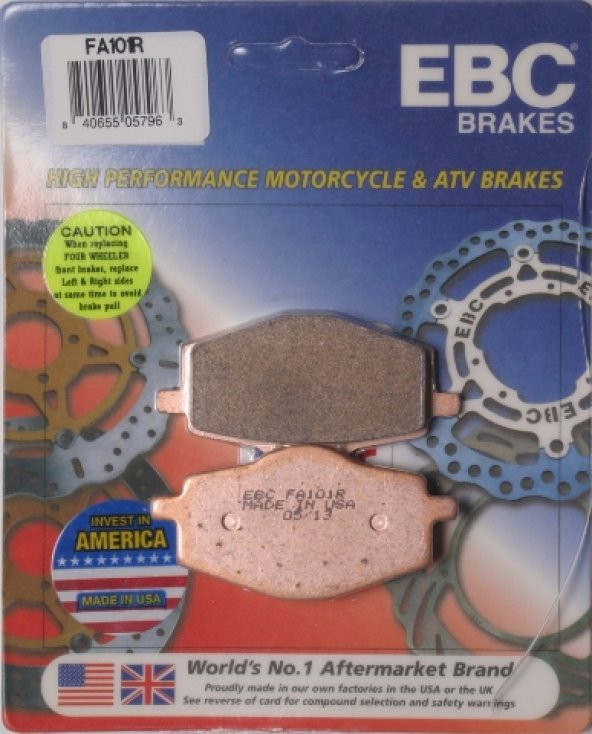 1991-1998 Yamaha Xtz 660Z Tenere Arka Fren Balatası Ebc Fa101R Si ürün görseli 1