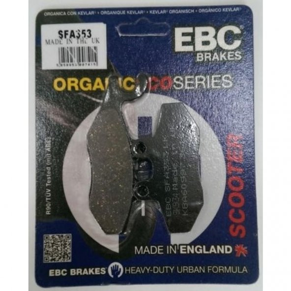 Ebc Vespa GTV 300 ie Ön Fren Balatası  SFA353 Organik Balata ürün görseli 1