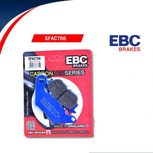 Ebc Yamaha X-Max 300 ABS Arka Fren Balatası  SFAC706 Karbon Balata ürün görseli 1