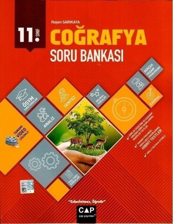 Çap Yayınları 11. Sınıf Anadolu Lisesi Coğrafya Soru Bankası ürün görseli 1