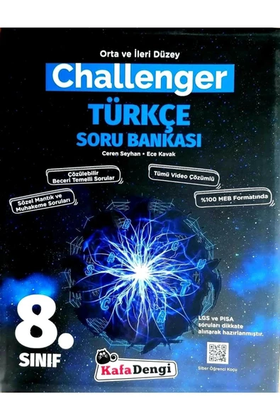 Kafa Dengi 8.sınıf Lgs Challenger Türkçe Soru Bankası ürün görseli 1