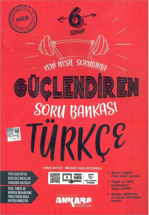 Ankara Yayıncılık 6. Sınıf Türkçe Güçlendiren Soru Bankası ürün görseli 1