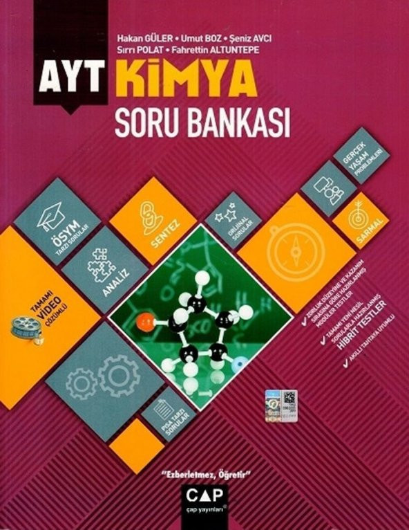 Çap Yayınları AYT Kimya Soru Bankası - Hakan Güler ürün görseli 1